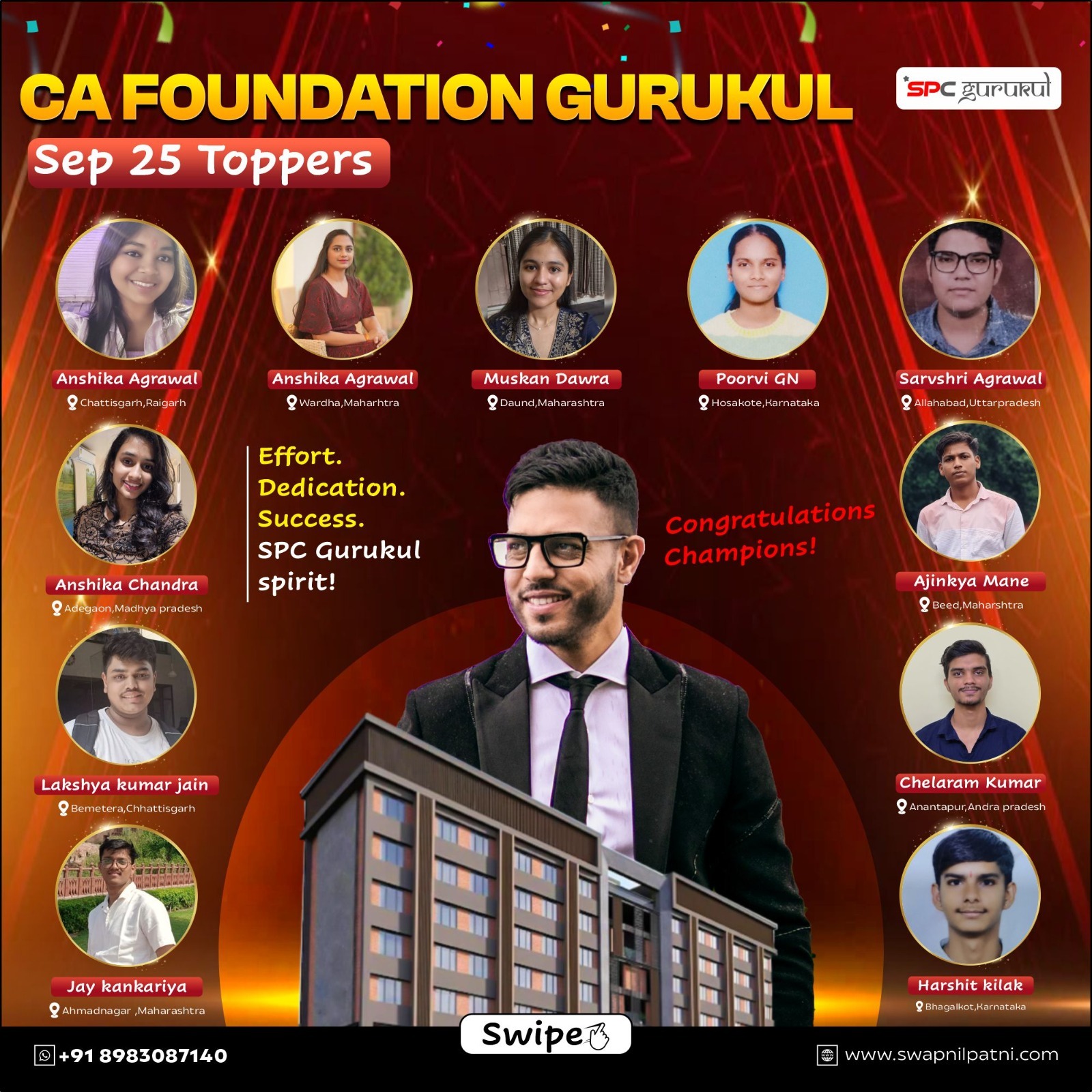 SPC ca foundation Dec   2025 topper